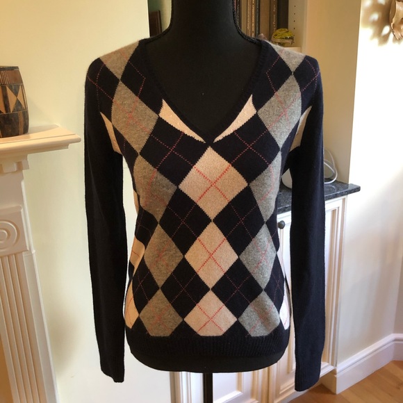 J.Crew Argyle Sweater - Picture 1 of 7